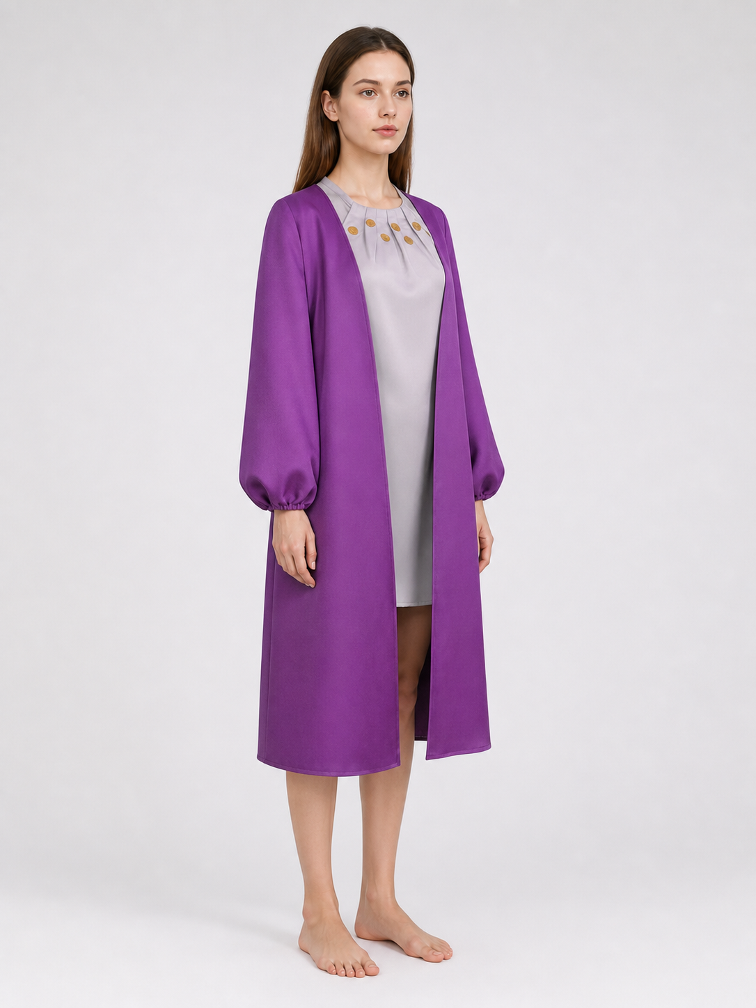 Nico Robin STAMPEDE Cosplay Dress, Purple
