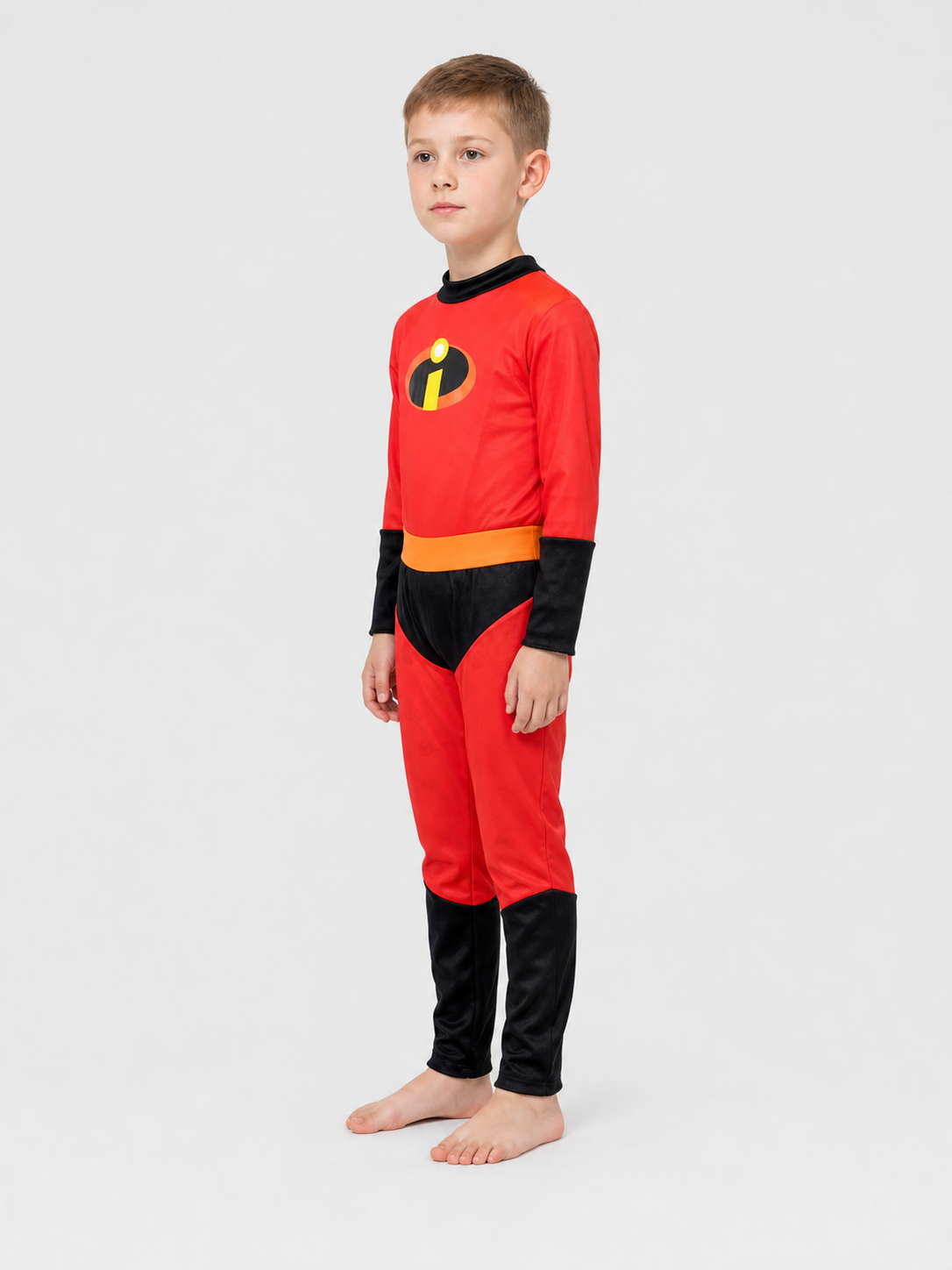 The Incredibles Jumpsuit with Mask, Red and Orange