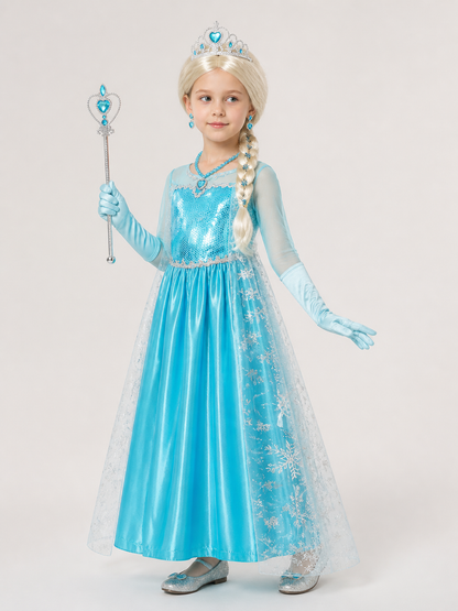 Snow Queen Halloween Costume side view