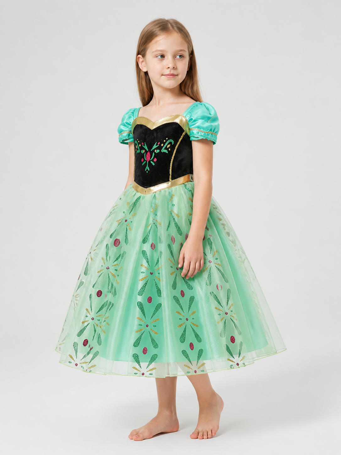 Princess Costume Dress for Halloween and Cosplay side view