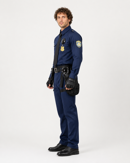 Nick Fox Police Costume with Accessories side view