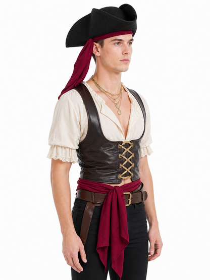 Pirate Costume Hat with Accessories