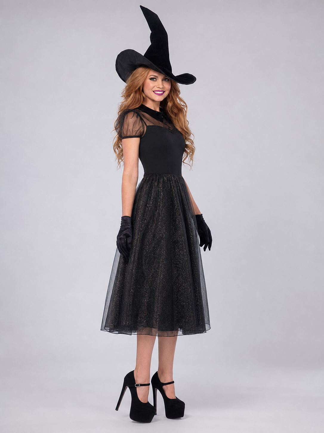 Halloween Costume with Dress and Hat