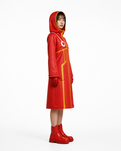 Hooded Robe with the Number 163 for Luffy Cosplay side view