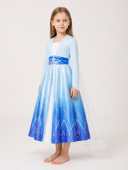 Snow Queen Carnival Costume for Halloween and Cosplay side view