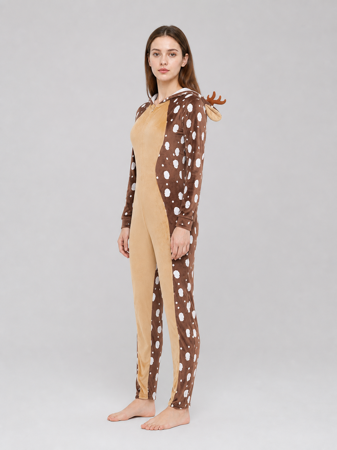 Deer Costume with Hood and Antlers