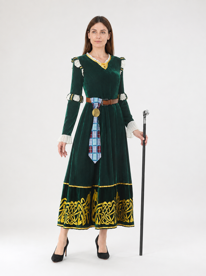 Medieval Princess Costume for Stage Performances and Halloween side view
