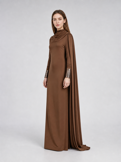 Brown Amilyn Holdo Cosplay Dress