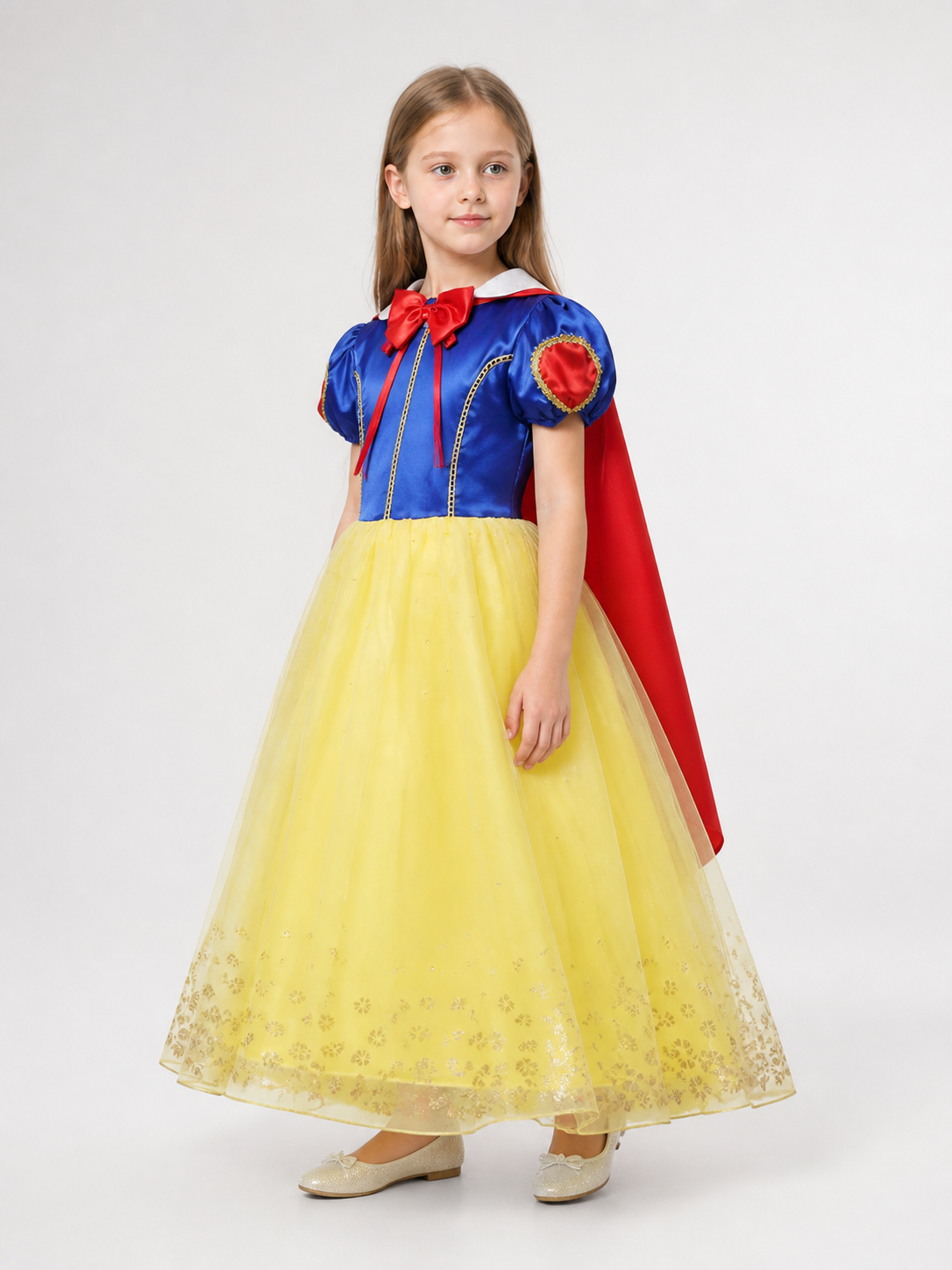 Halloween Princess Costume with Yellow Skirt side view