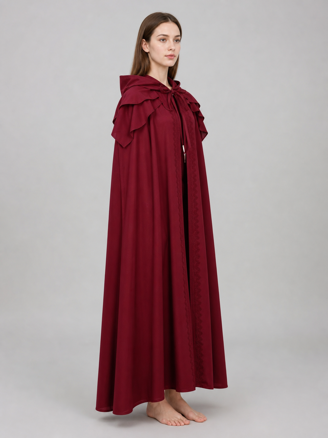 Medieval Hooded Cape for Cosplay