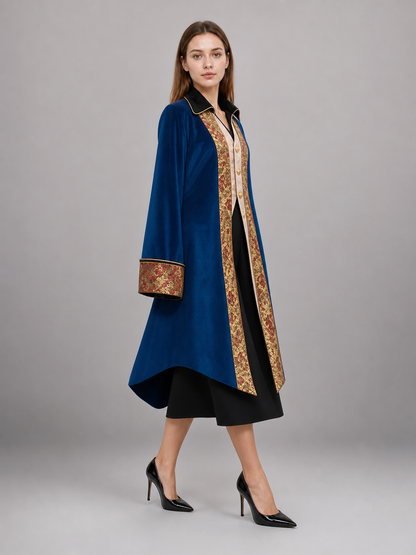 Vintage-Style Blue Carnival Tailcoat