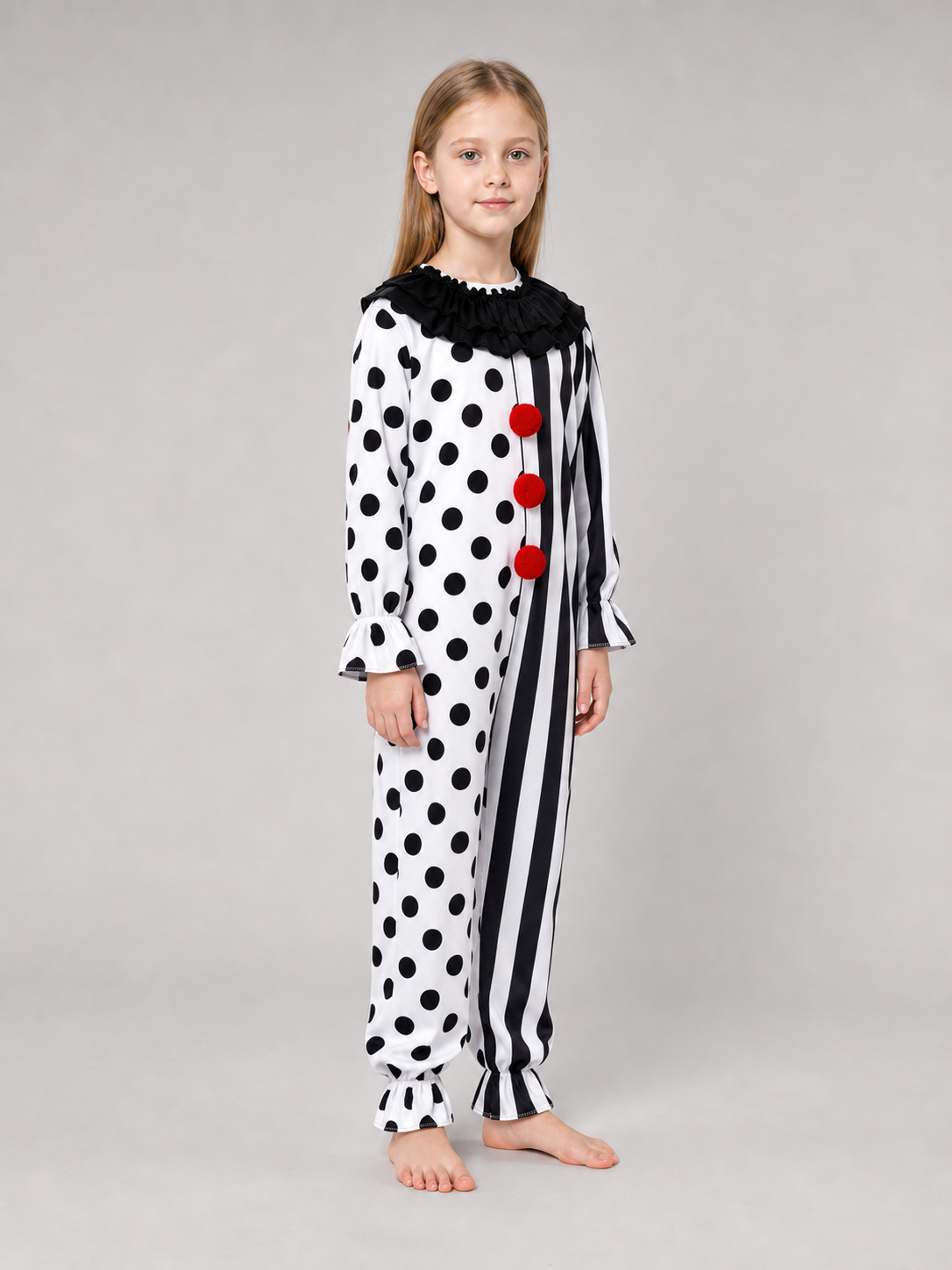 Clown Costume with Mask and Top Hat