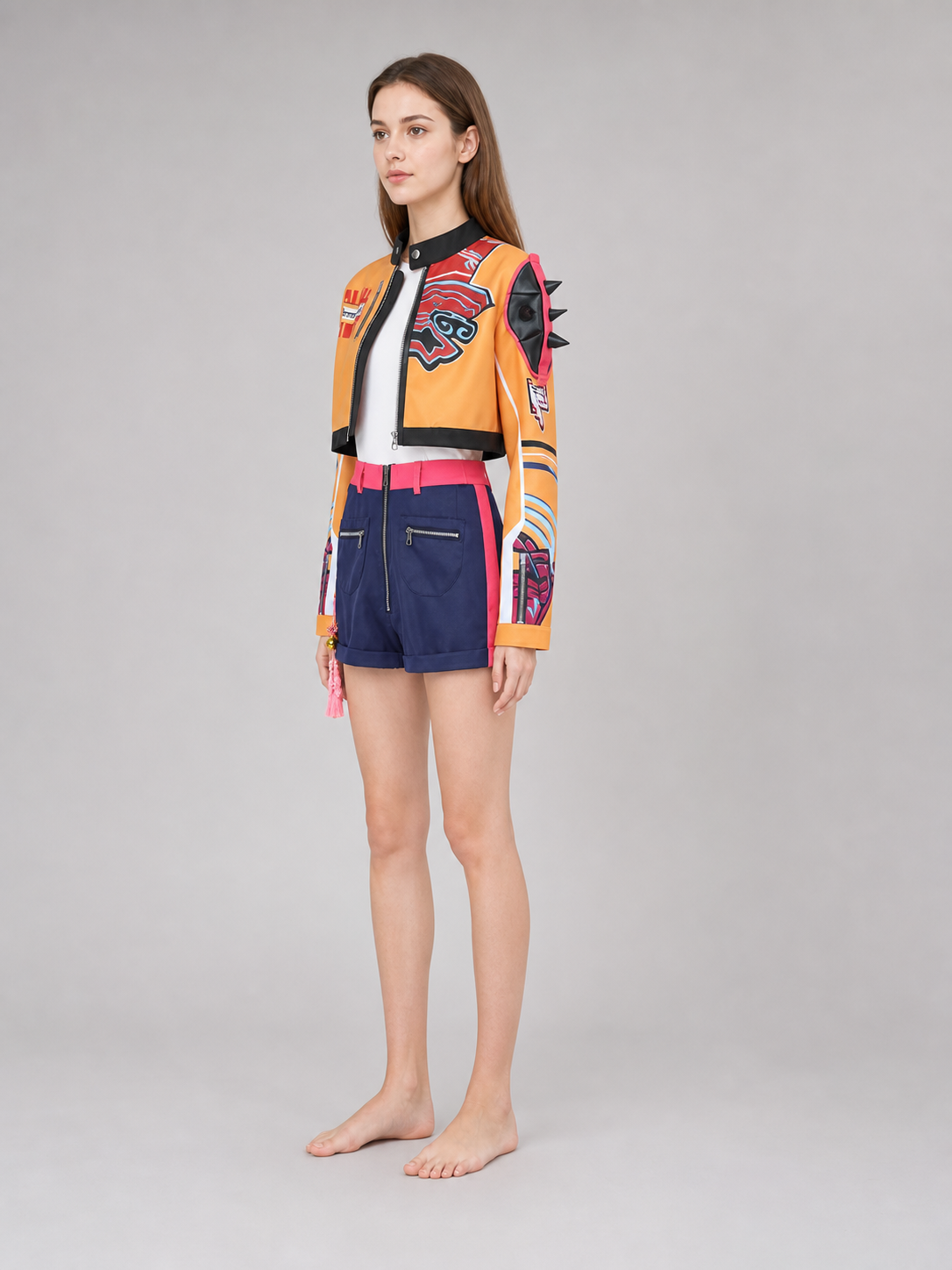 Cosplay Costume: Jacket, Vest, Shorts, and Accessories