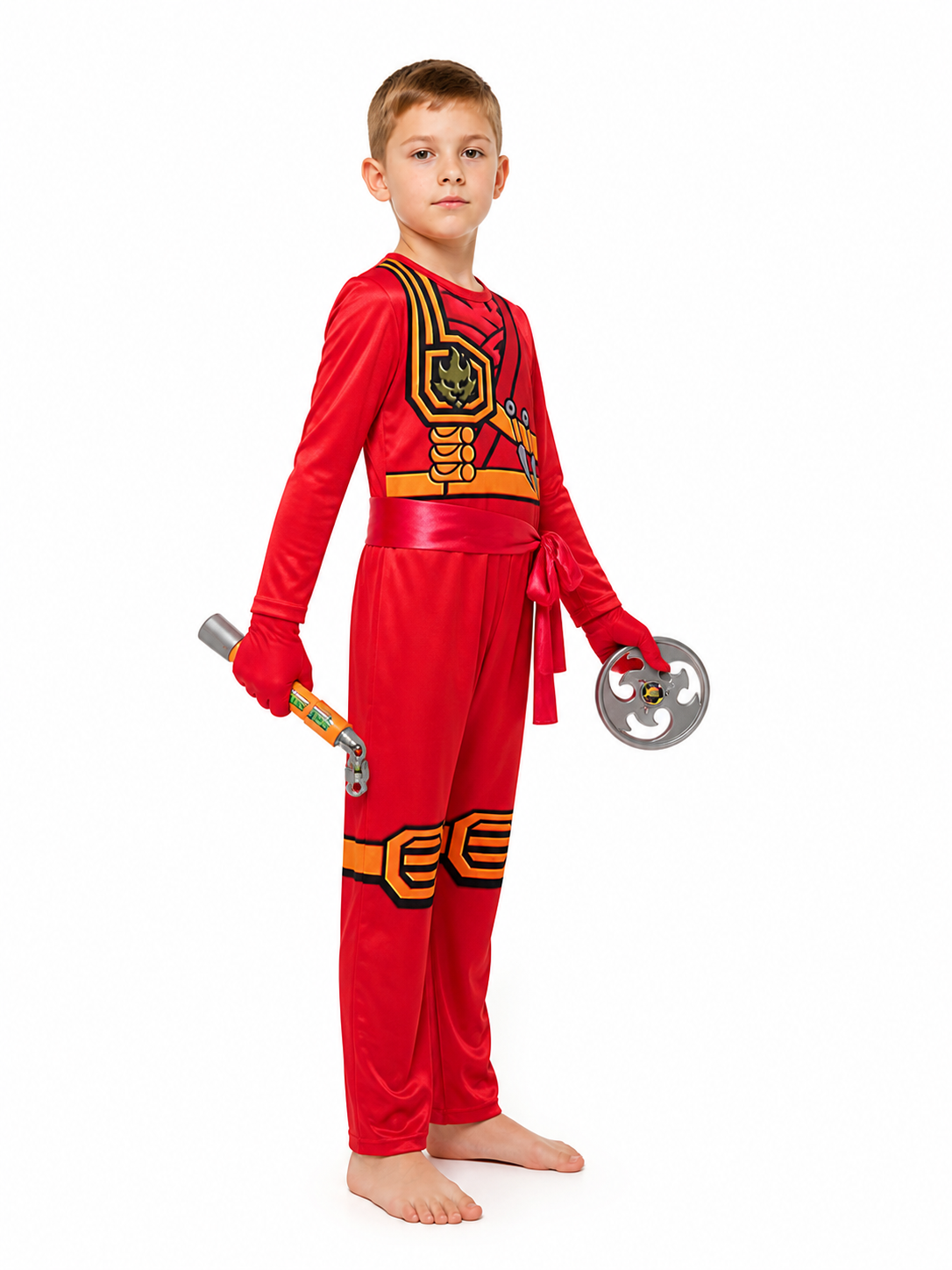 Ninja Cosplay Costume with Mask and Accessories side view