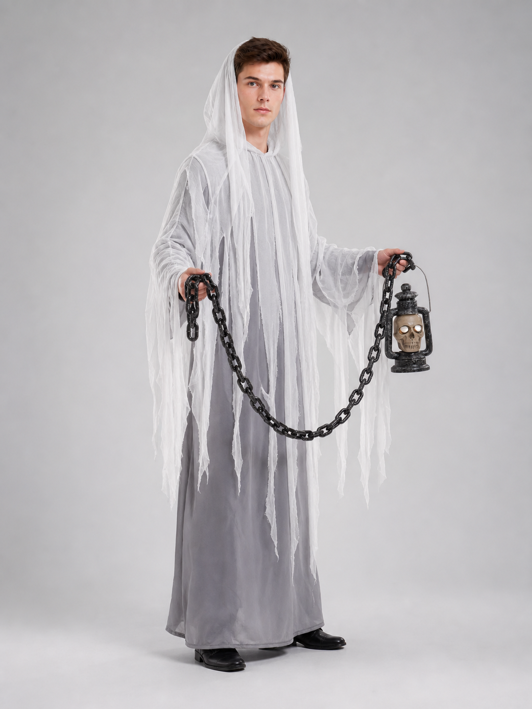 Hooded Ghost Halloween Costume, Cosplay