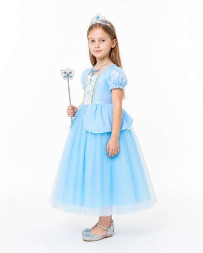 Cinderella Princess Costume with Accessories side view