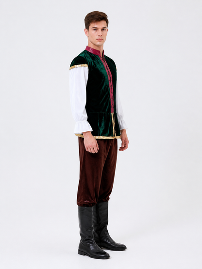 Historical costume with top and pants for performances side view