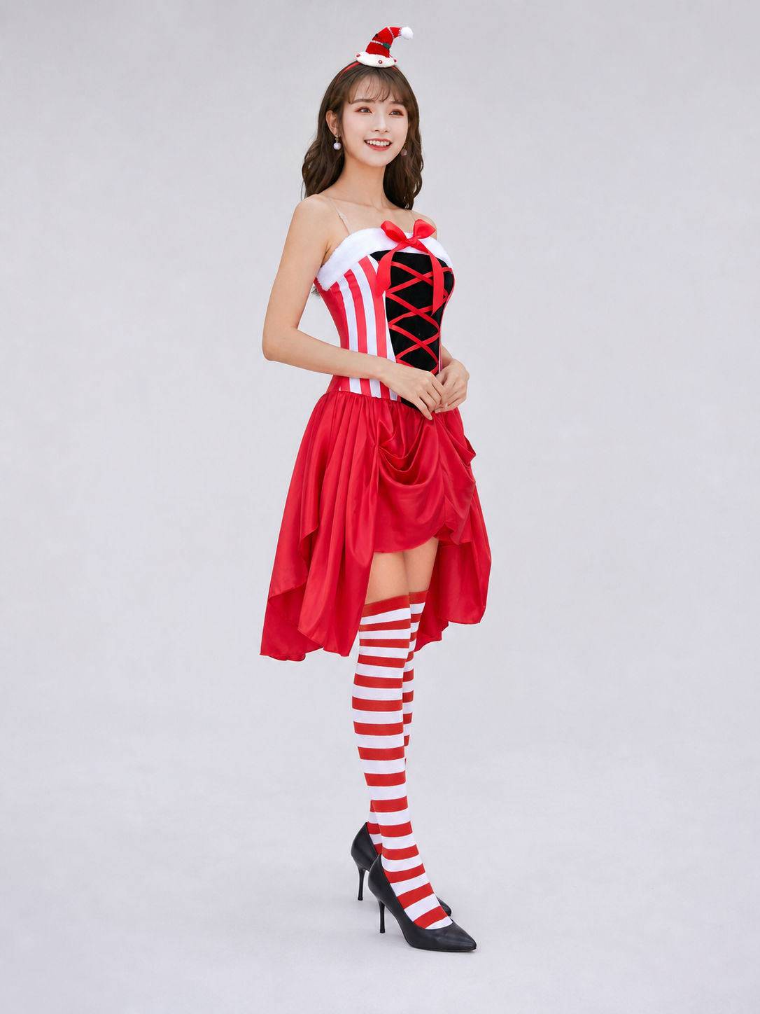 Christmas Cosplay Costume, Stage Outfit side view