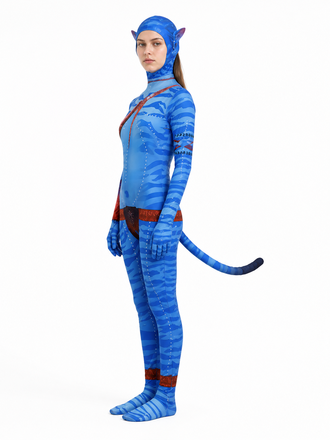 Avatar 3 Cosplay Jumpsuit with Tail