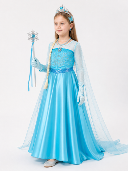 Halloween Snow Princess Costume side view