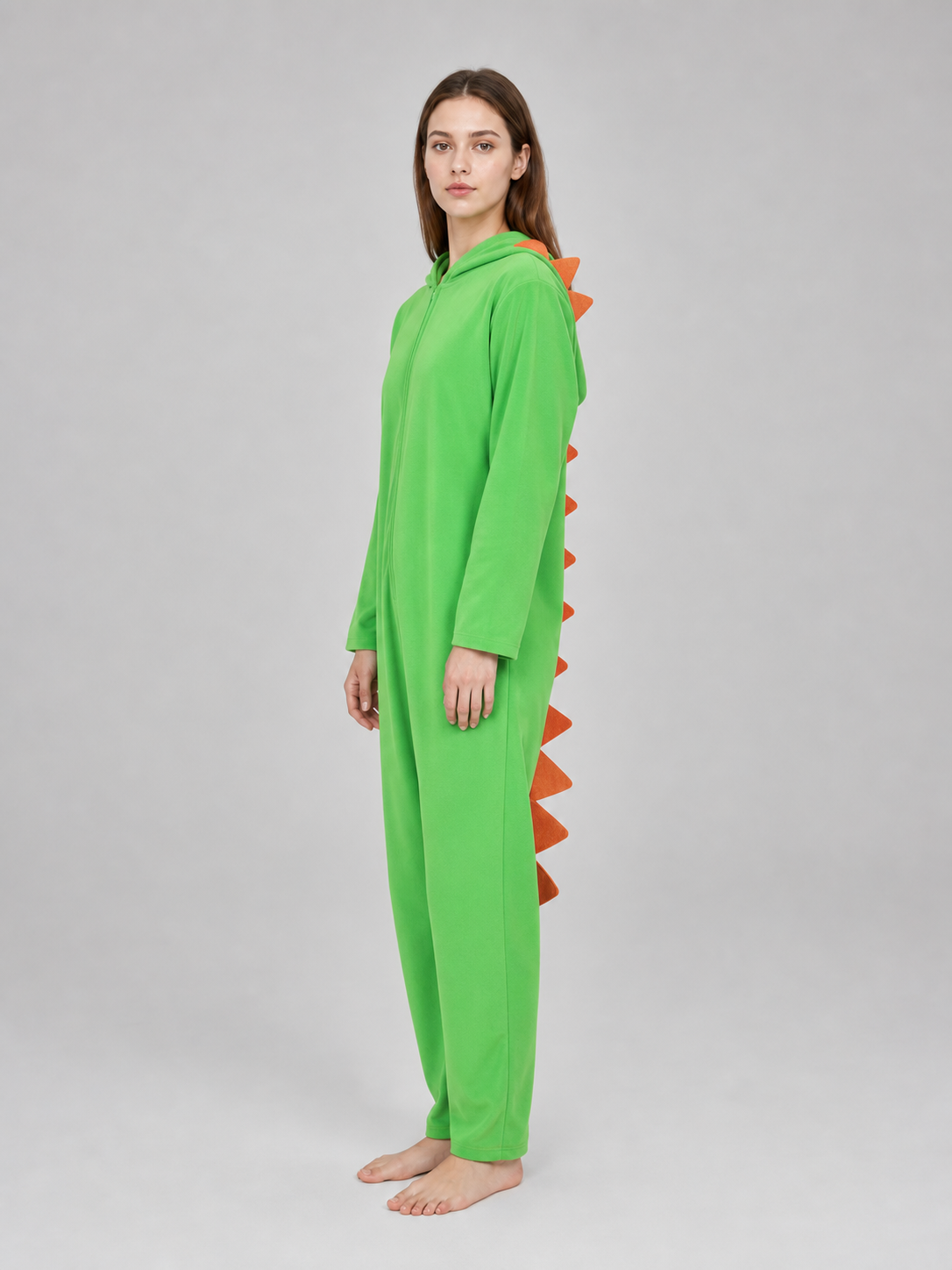 Green Hooded Dinosaur Costume