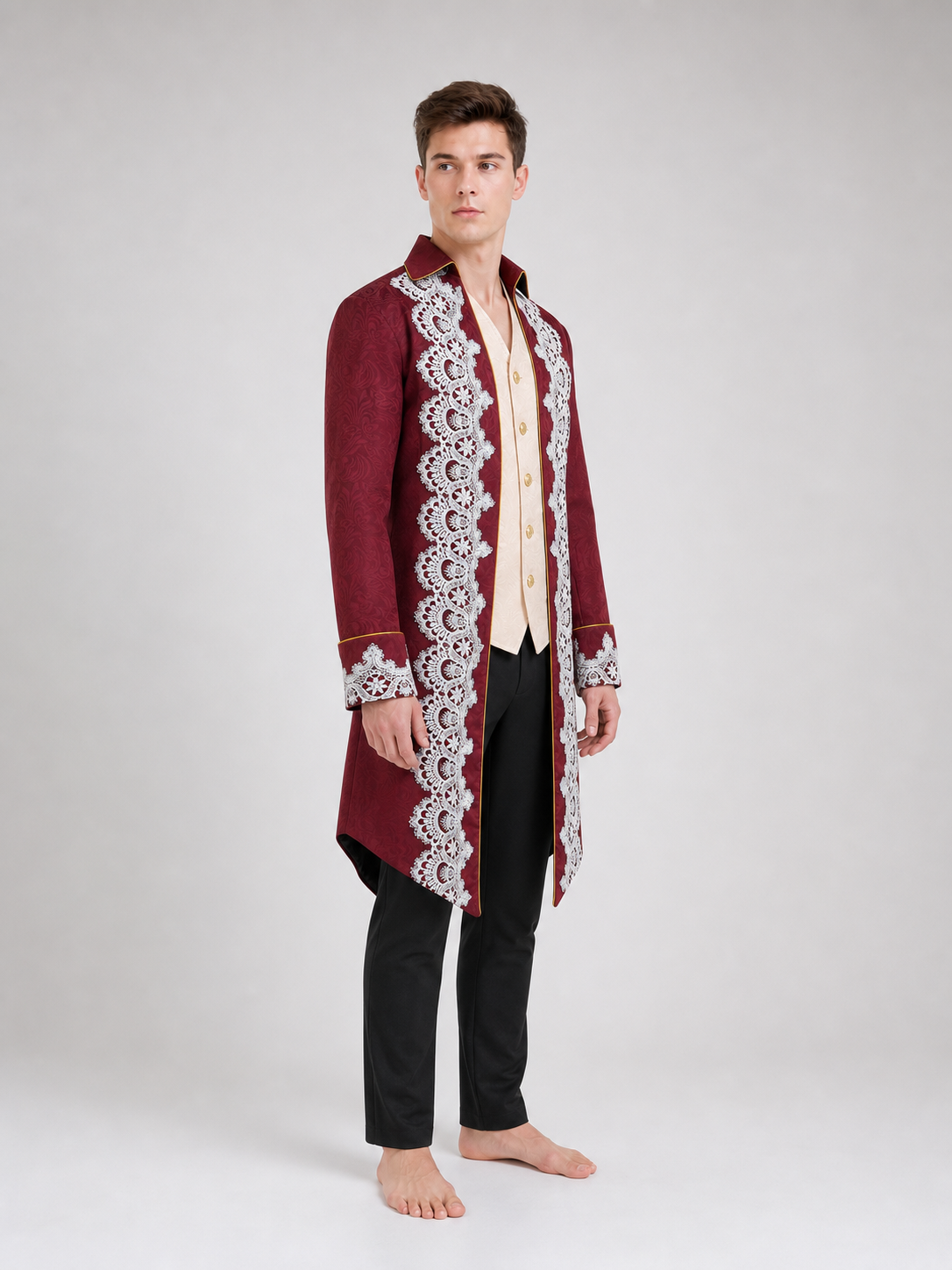 Long Gothic Victorian-Style Tailcoat