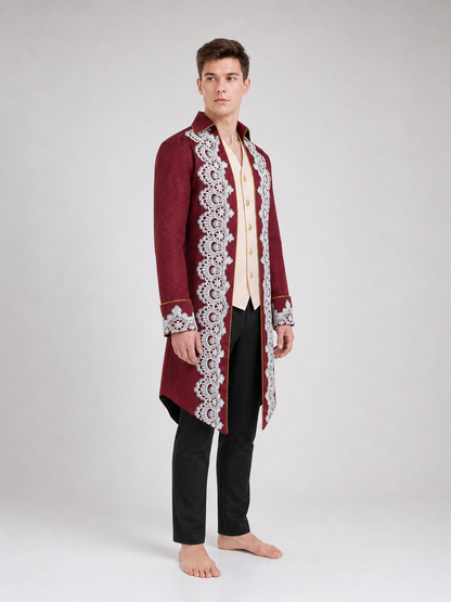 Long Gothic Victorian-Style Tailcoat