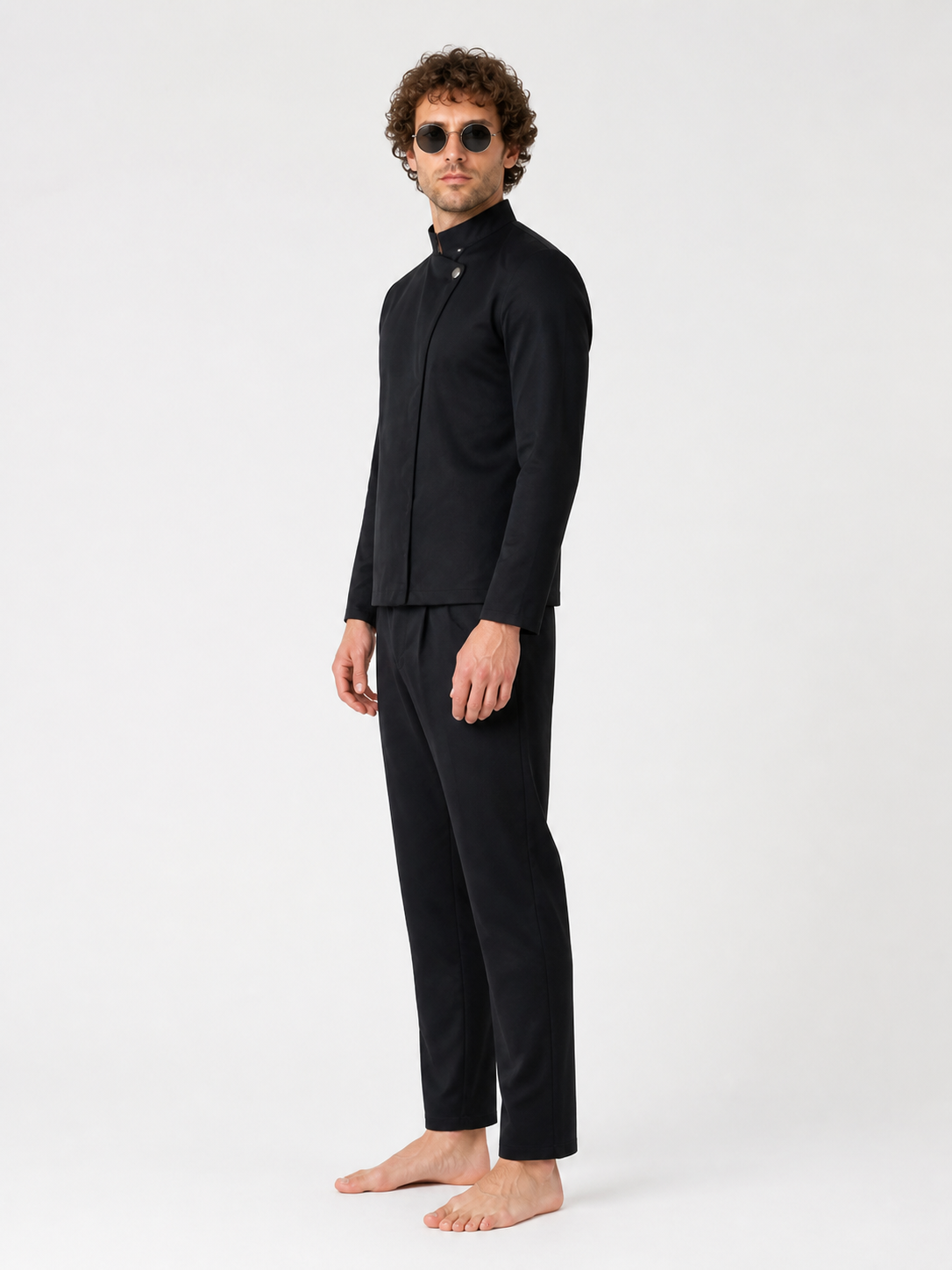 Gojo Cosplay Costume, Black Set side view