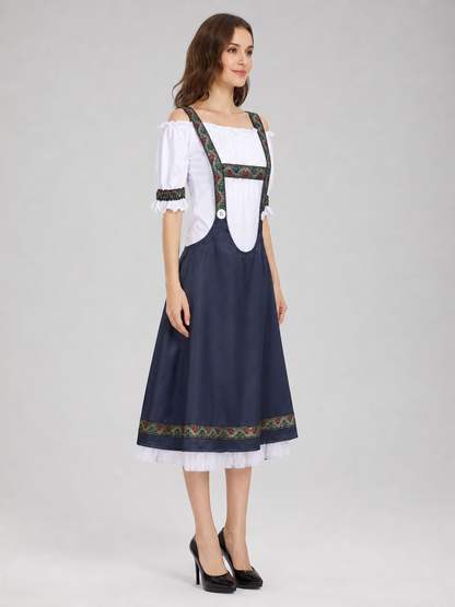 German Beer Festival Costume: Sundress and Blouse side view