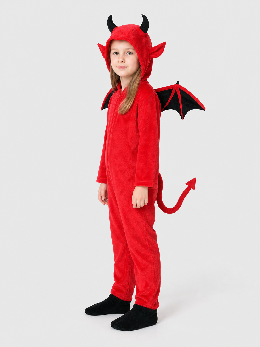 Halloween Demon Costume with Wings and Tail