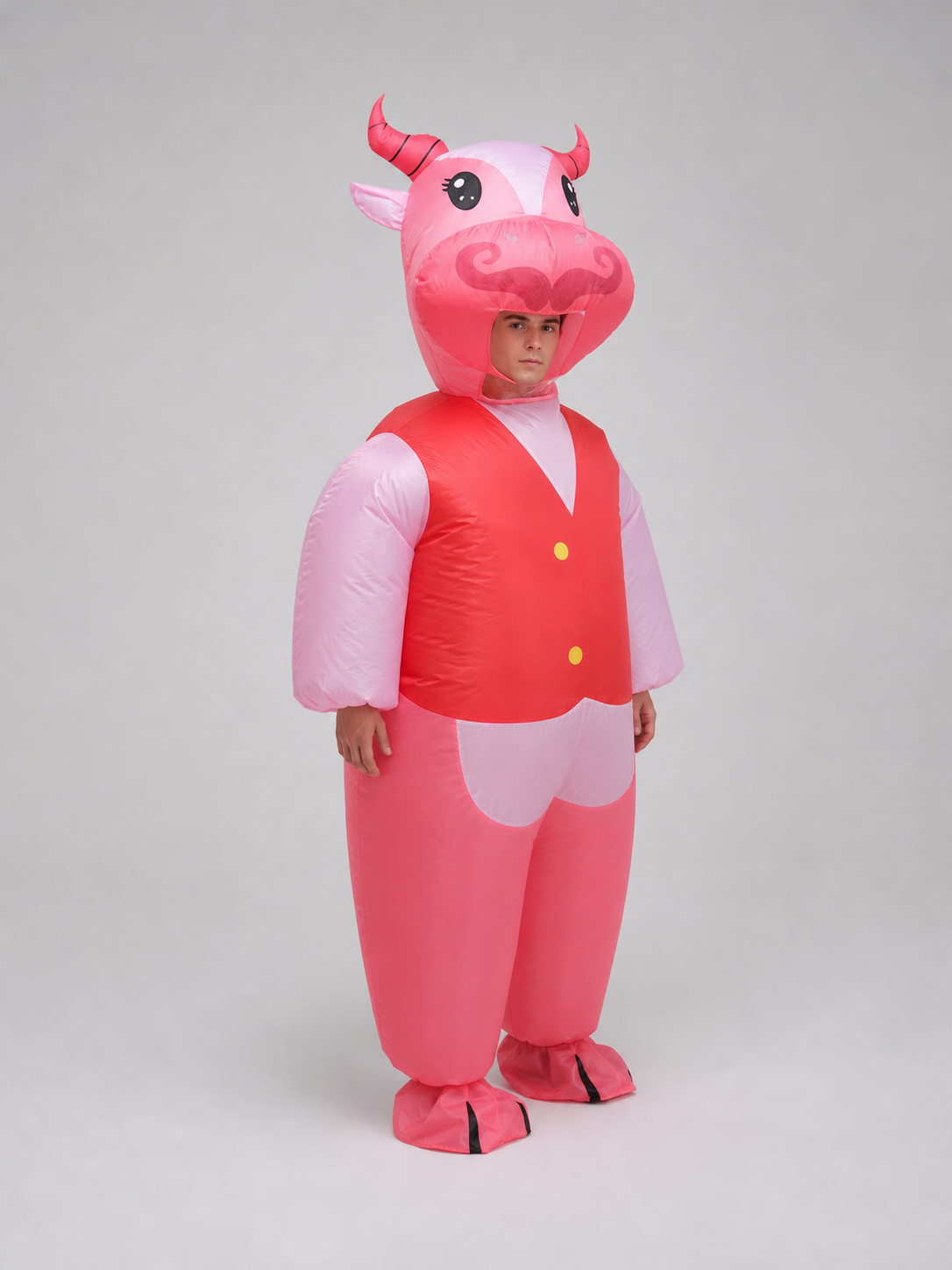 Inflatable Bull Costume with Horns for Parties