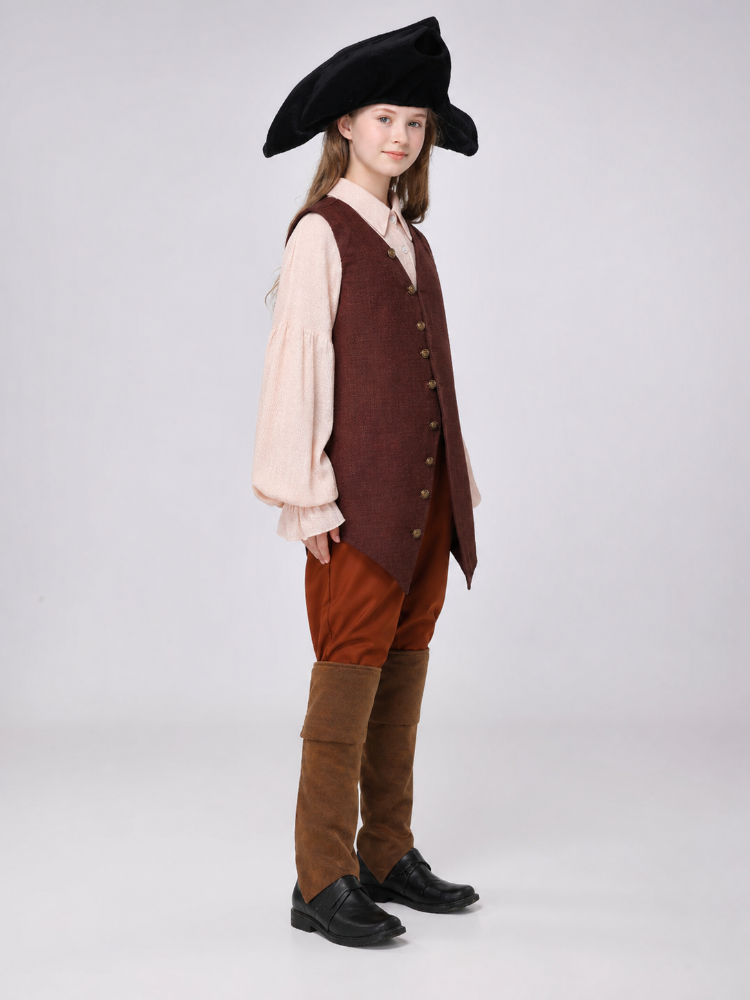 Pirate Costume for Halloween, Stage Performances, and Cosplay side view