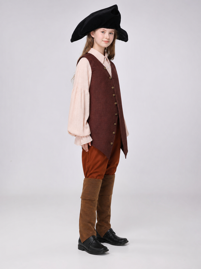 Pirate Costume for Halloween, Stage Performances, and Cosplay side view