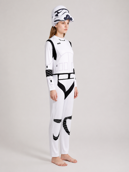 Stormtrooper Costume: Jumpsuit and Headpiece side view