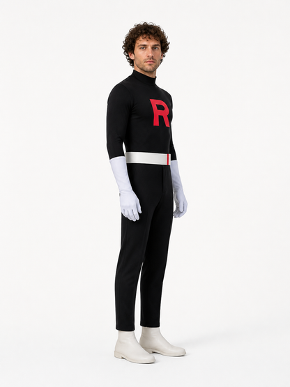 Cosplay Costume with White Belt and Gloves
