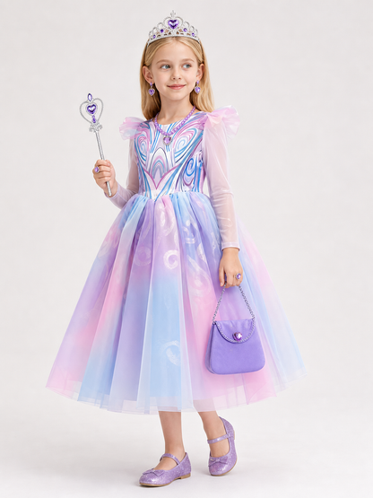 Princess Costume with Accessories for Halloween side view