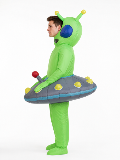 Inflatable Alien Costume for Parties and Halloween side view