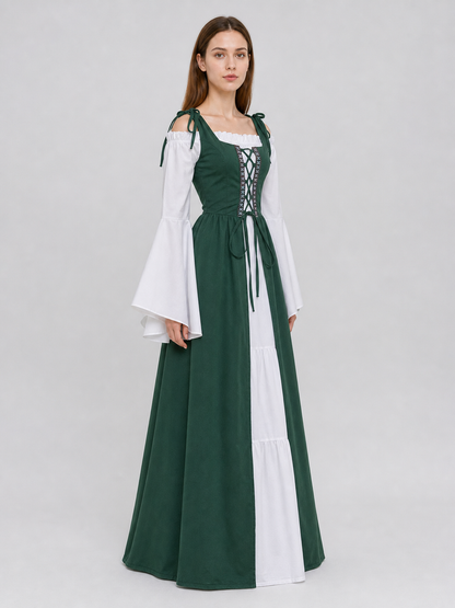 Renaissance-Style Dress with Corset Lacing