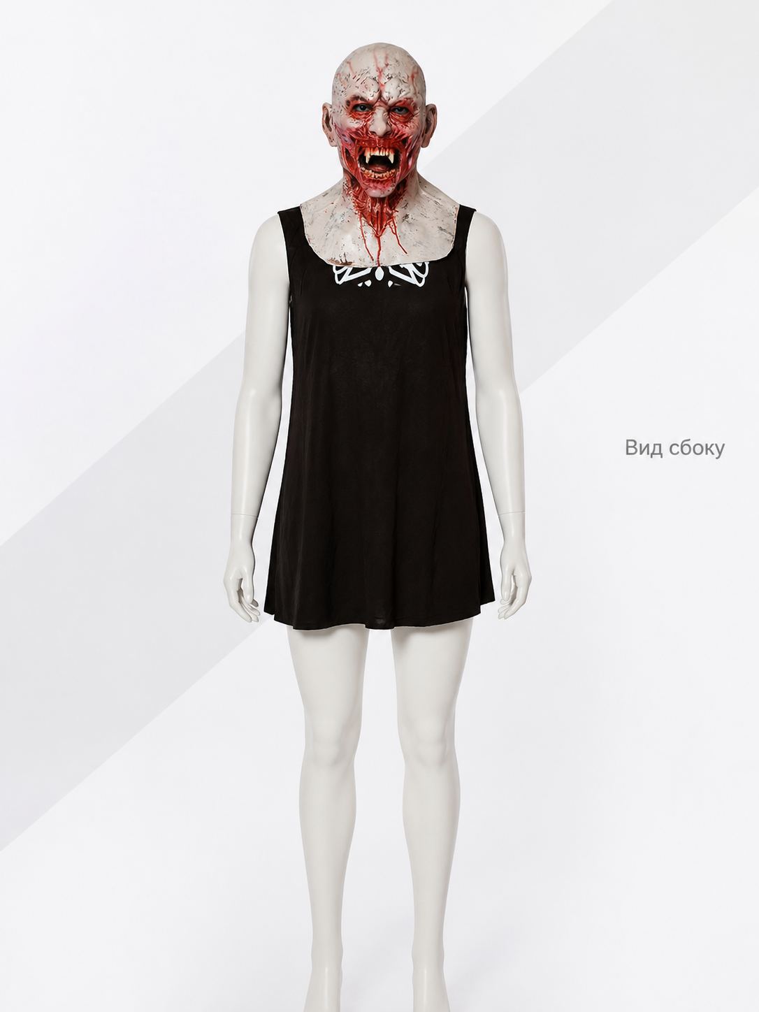 Halloween Zombie Mask with Bloody Wounds