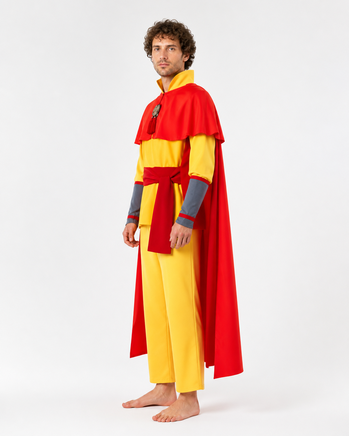 Aang Cosplay Costume with Cape and Belt side view