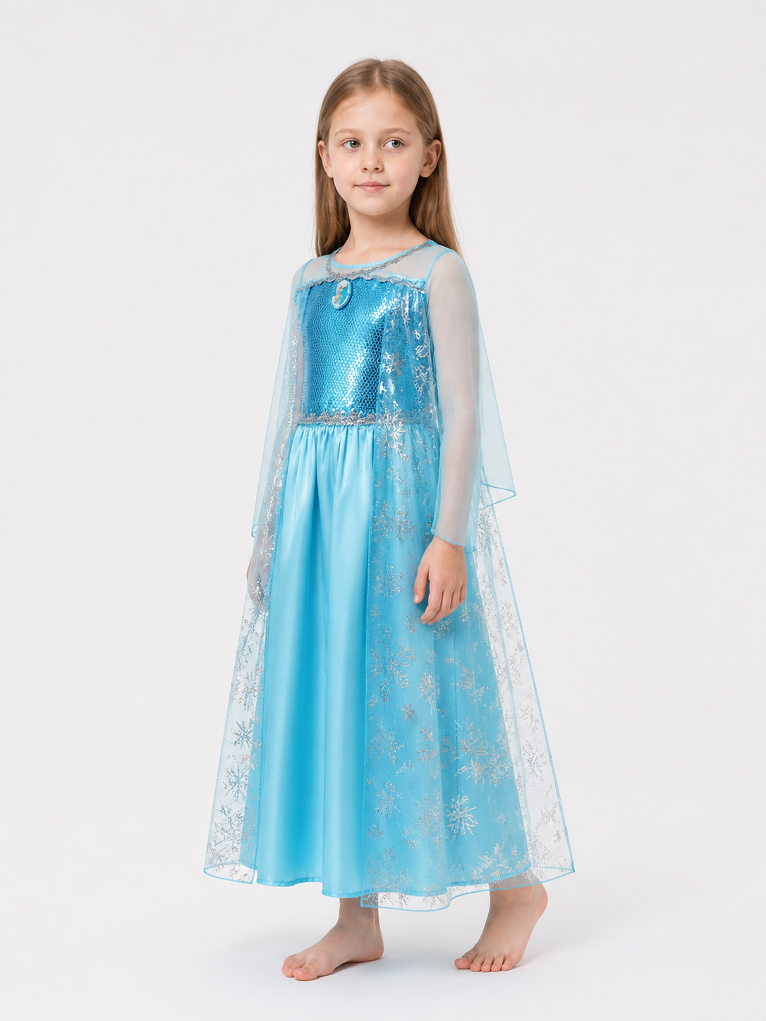 Halloween Carnival Dress with Sequins and Snowflakes