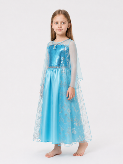 Halloween Carnival Dress with Sequins and Snowflakes