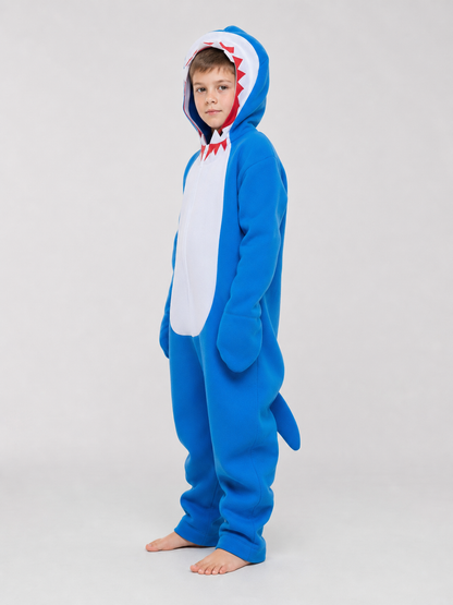 Shark costume, jumpsuit for parties