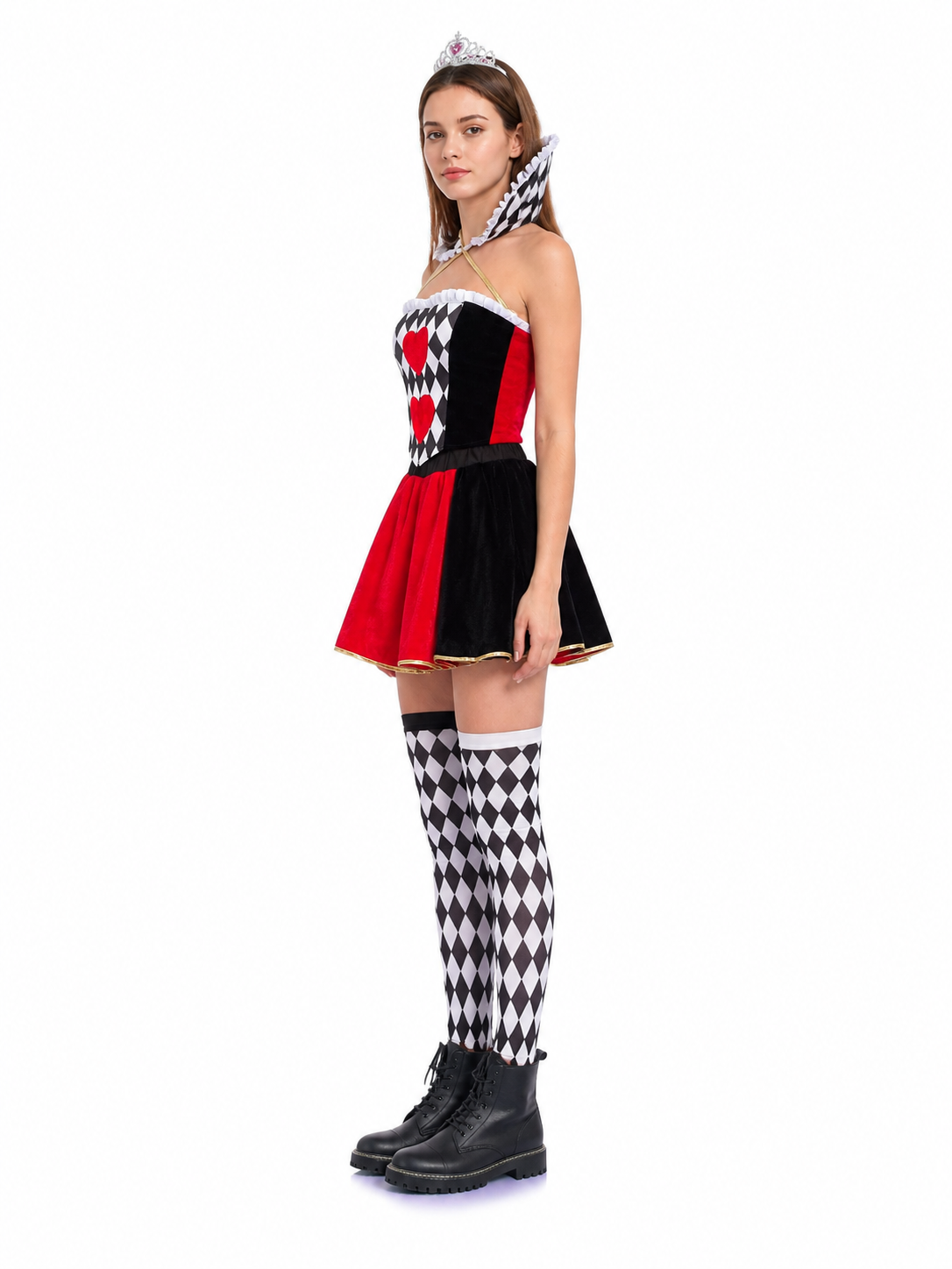 Carnival Cosplay Dress with Full Skirt side view