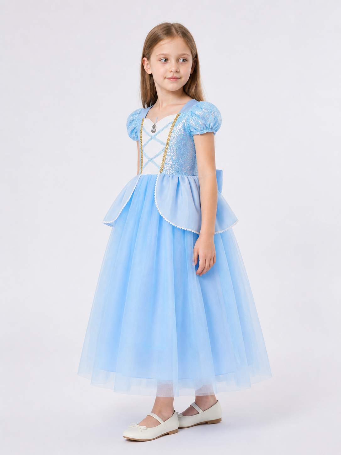 Princess Halloween and Cosplay Costume Dress side view