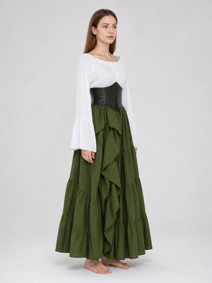 Renaissance-Style Costume Dress with Corset