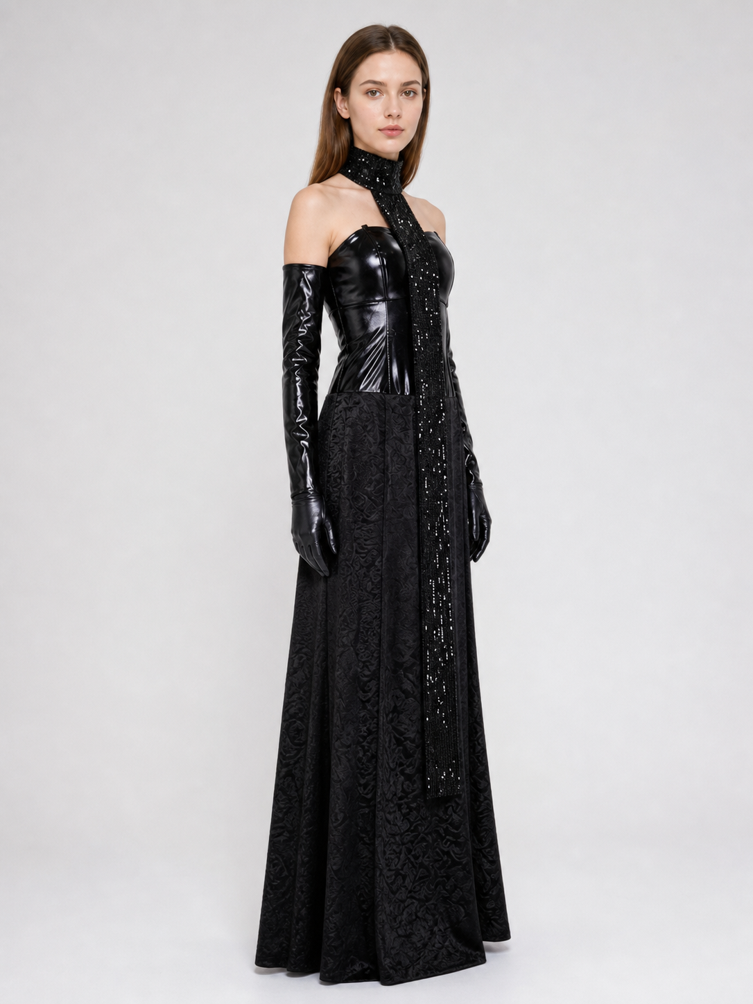 Padmé Cosplay Dress, Black, with Accessories