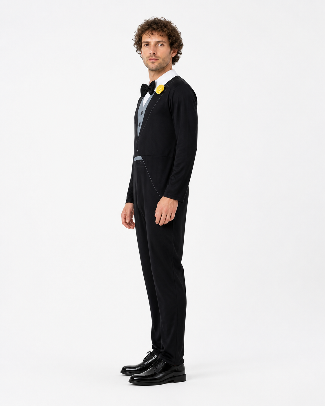 Children’s Cosplay Jumpsuit with Collar and Bow Tie