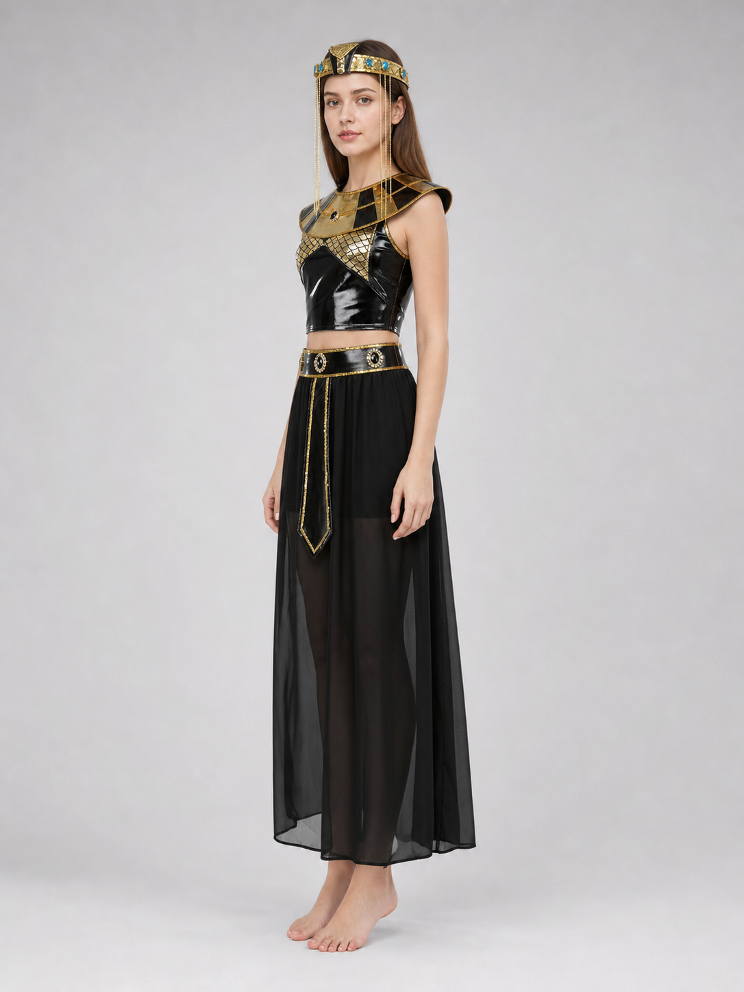 Cleopatra Costume, Egyptian Look, Set