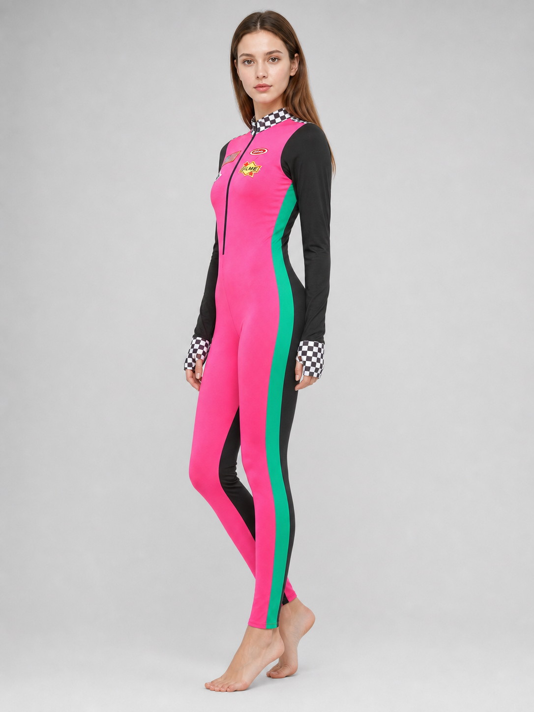 Professional Racing-Style Jumpsuit with Emblem